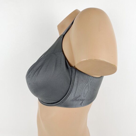 Women's DKNY Underwire Bra size 38D Storm Gray Silky Fabric - Picture 2 of 6